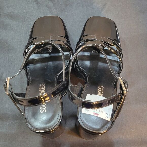 BRAND NEW SOUL PRINCESS PLAIN PLATFORM ANKLE CURVE WIDE HIGH HEEL   SAND…S2 - Picture 11 of 16